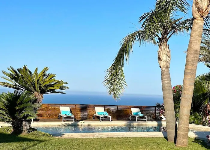 Mas Des Iles D'or - Vue Unique, Piscine Chauffee, Jacuzzi, Tennis Villa Hyères