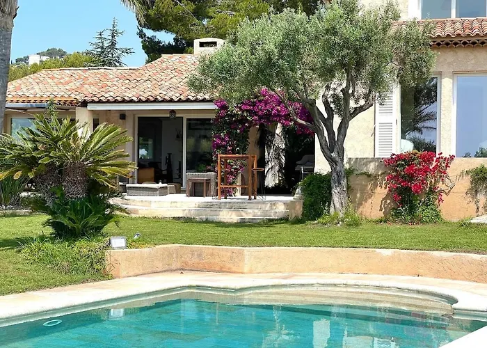 Mas Des Iles D'or - Vue Unique, Piscine Chauffee, Jacuzzi, Tennis Hyères