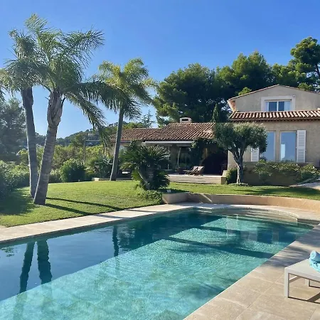 Mas Des îles D'or - Vue Unique, Piscine Chauffée, Jacuzzi, Tennis Villa Hyères
