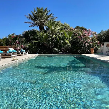 Willa Mas Des Iles D'or - Vue Unique, Piscine Chauffee, Jacuzzi, Tennis Hyères