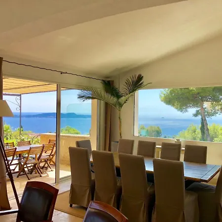 Villa Mas Des îles D'or - Vue Unique, Piscine Chauffée, Jacuzzi, Tennis