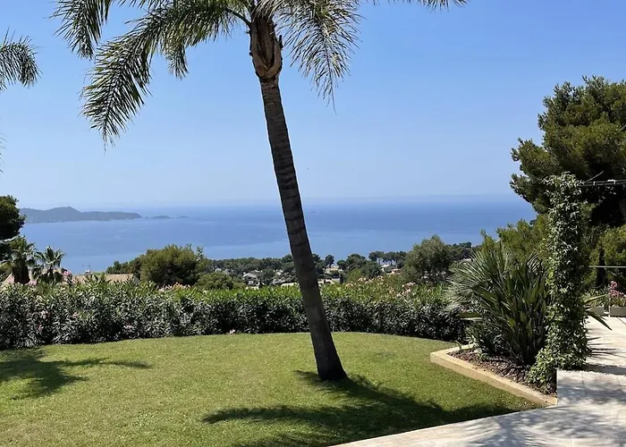 Villa Mas Des îles D'or - Vue Unique, Piscine Chauffée, Jacuzzi, Tennis Hyères