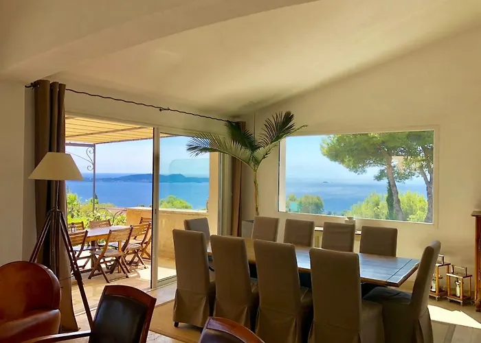 Villa Mas Des îles D'or - Vue Unique, Piscine Chauffée, Jacuzzi, Tennis